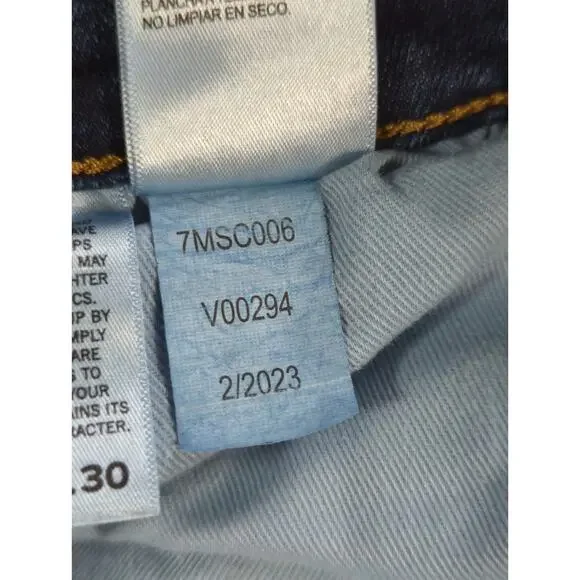 Lucky Brand 412 Athletic Slim Jeans Mens 36x30 Blue Denim Stretch Classic Fit - Picture 12 of 15